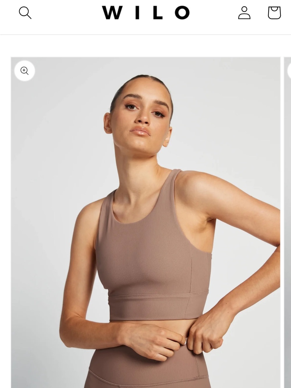 Wilo Based Ribbed Longline Bra